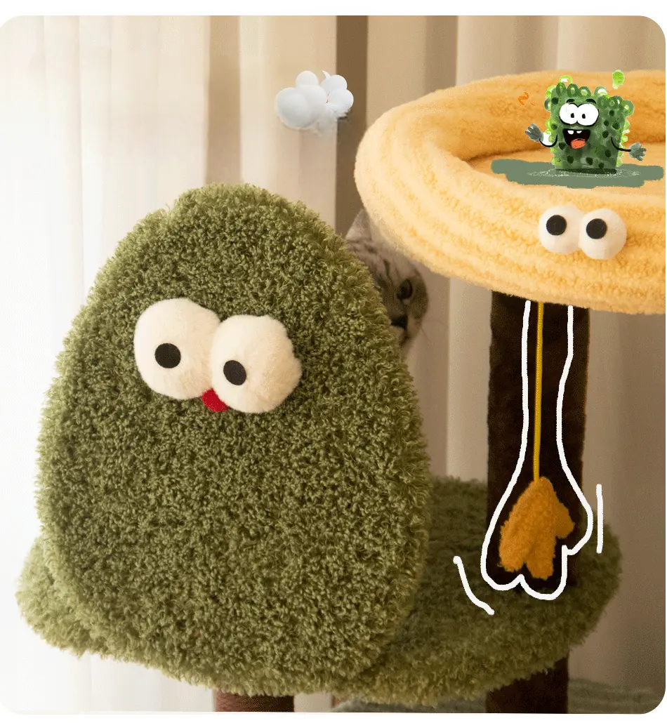 Character hideaway and hanging toy detail