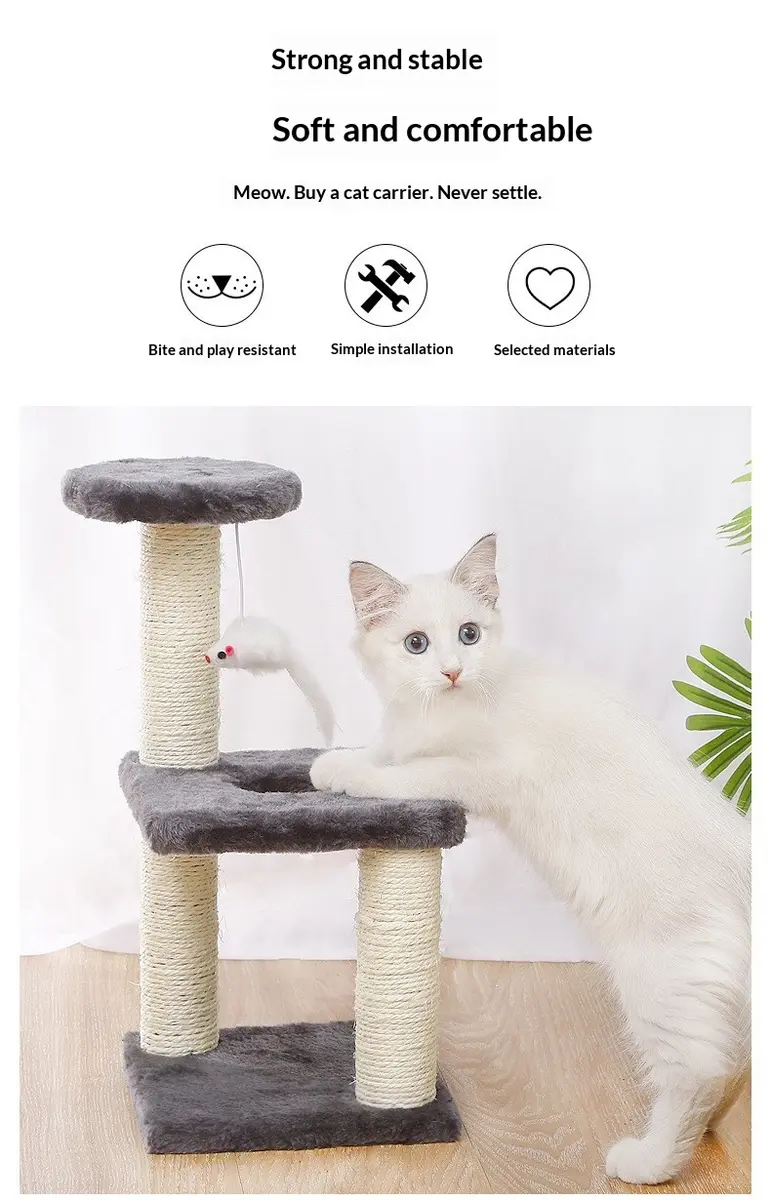 Compact cat tree with cat