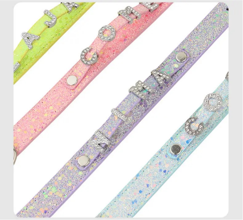 Detachable rhinestone letter combinations
