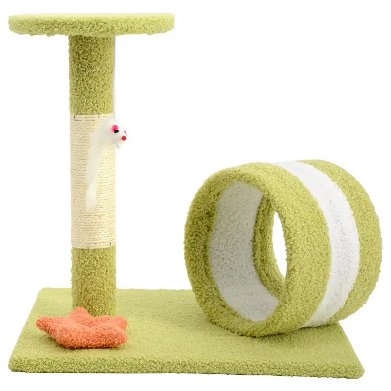 Green tunnel scratching station