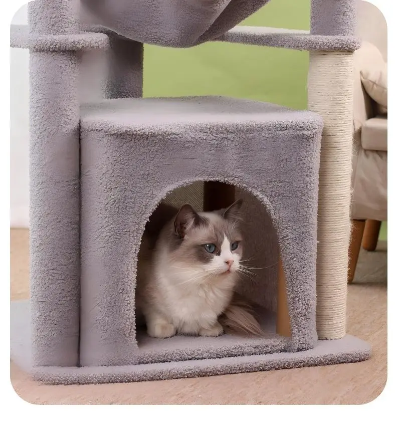 Enclosed cat house detail