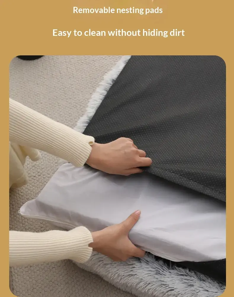 Removable sleeping pad detail