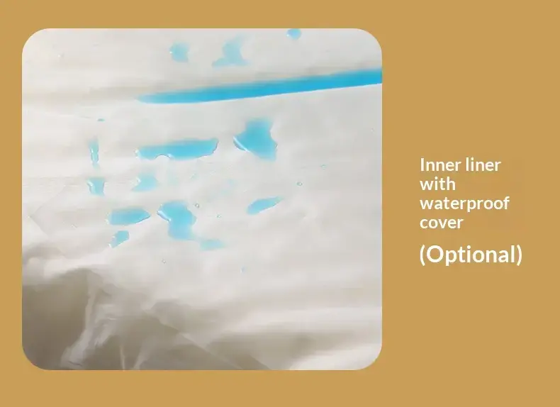Optional waterproof inner liner