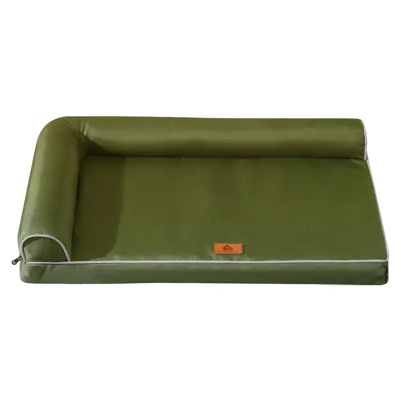 Green Oxford corner sofa pet bed