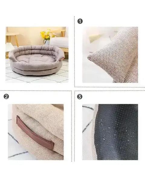 Fabric, handle and anti-slip base details